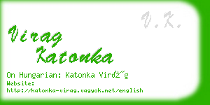 virag katonka business card